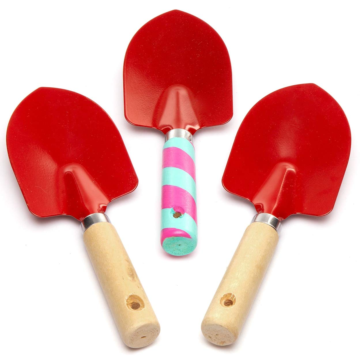 Baker Ross AW641 Ready to Paint Wooden Gardening Trowels, Hand Garden Tools for Kids to Decorate and Gift (Pack of 3)