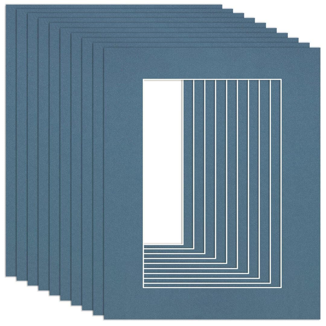 Procut Global 20x16" Pompadour Picture Mounts to Fit 15x10" Aperture - Precision Cut Cardboard Photo Mount - Ideal for Frames, Prints, Artwork & Certificates - Sizes & Colours Available - 10 Pack