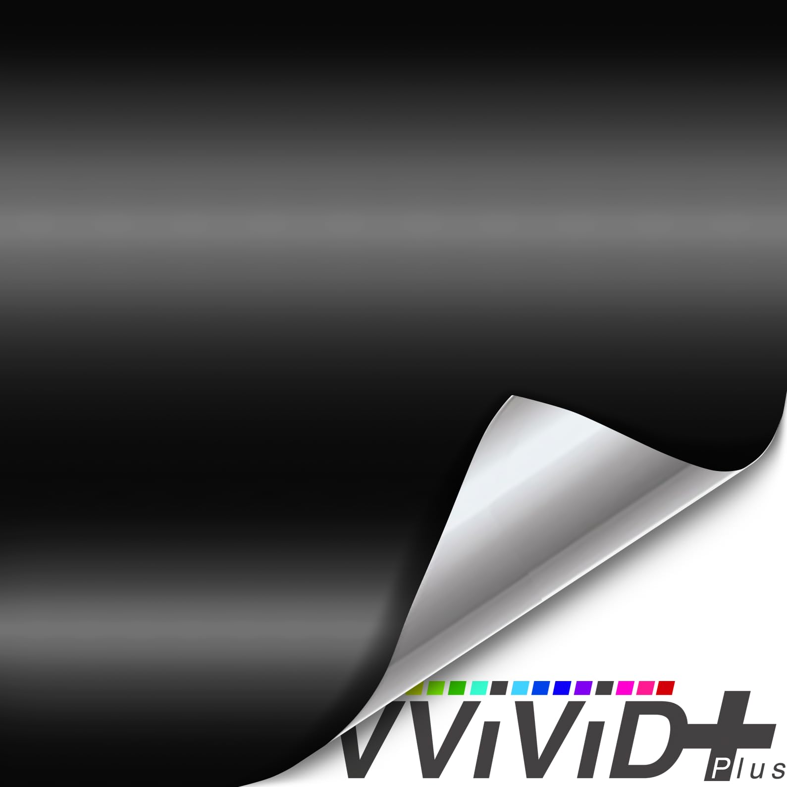 VViViD + Rouleau de film de vinyle noir profond ultra mat pour voiture avec nano-libération d'air (0,9 x 1,5 m)