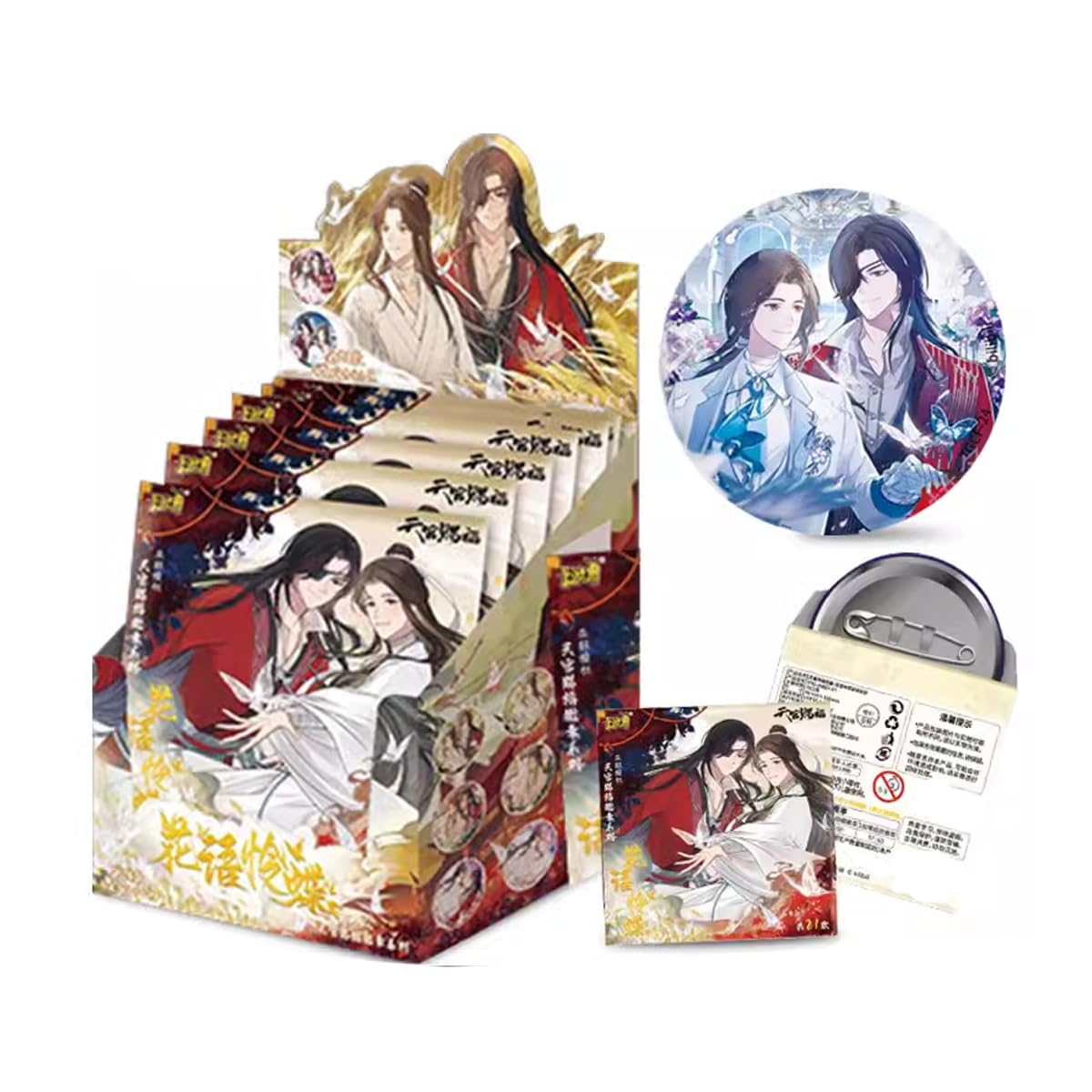 Heaven Official Blessing Anime Badge Series Booster Packs Official Blind Box Huacheng Xielian tgcf (one Piece)