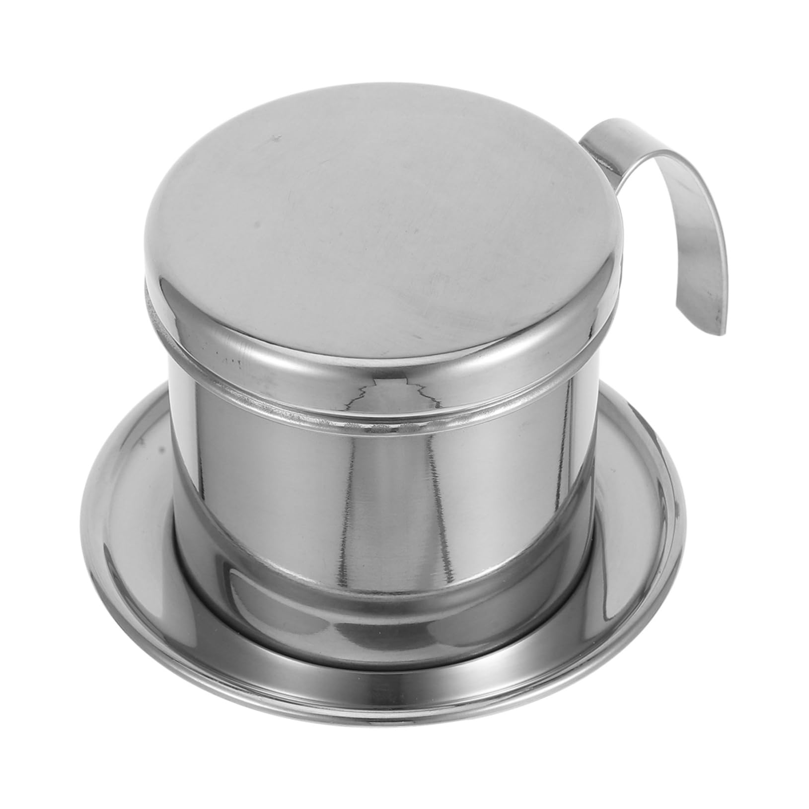 Vietnamese Drip Coffee Maker Stainless Steel Reusable Coffee Pot for Home Outdoor Brewing Elegant Design Easy to Clean