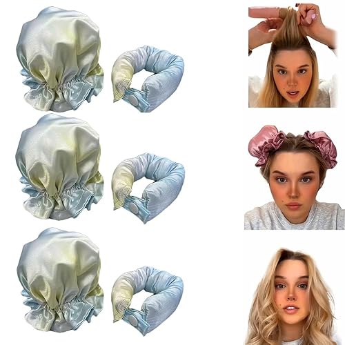 Miniatura 8 de Nuevo juego de rizadores de cabello sin calor, rodillos de pelo para rizos sin calor con gorras de pelo, rizadores sin calor para cabello largo,