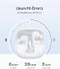 UGREEN HiTune T6 Magic Aktif Gürrültü Engelleyici Ekranlı Kablosuz Kulak İçi Kulaklık, 30 Saat Çalma Süresi, 4 Mikrofon, ANC, Beyaz, 55137