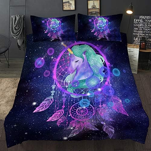 Amazon.com: Galaxy Unicorn Bedding Sets 