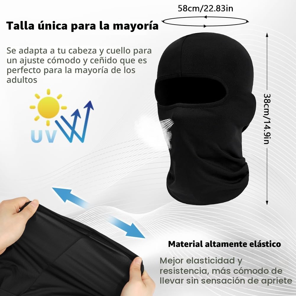 Máscara de Pasamontañas Unisex para Bicicleta Motocicleta Deportes al Aire Libre