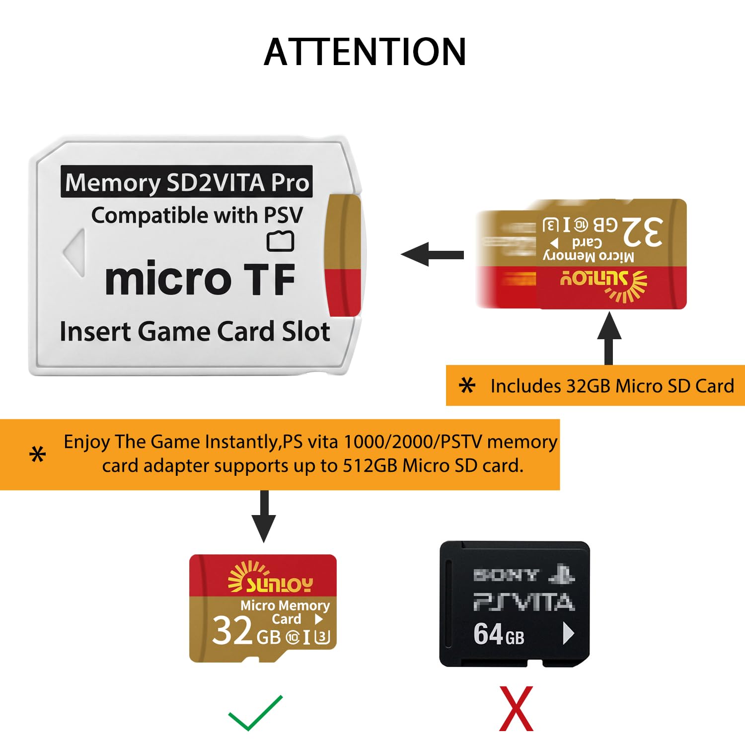 Amazon.co.jp: SD2Vita 6.0 PS Vita メモリーカードアダプター 32GB