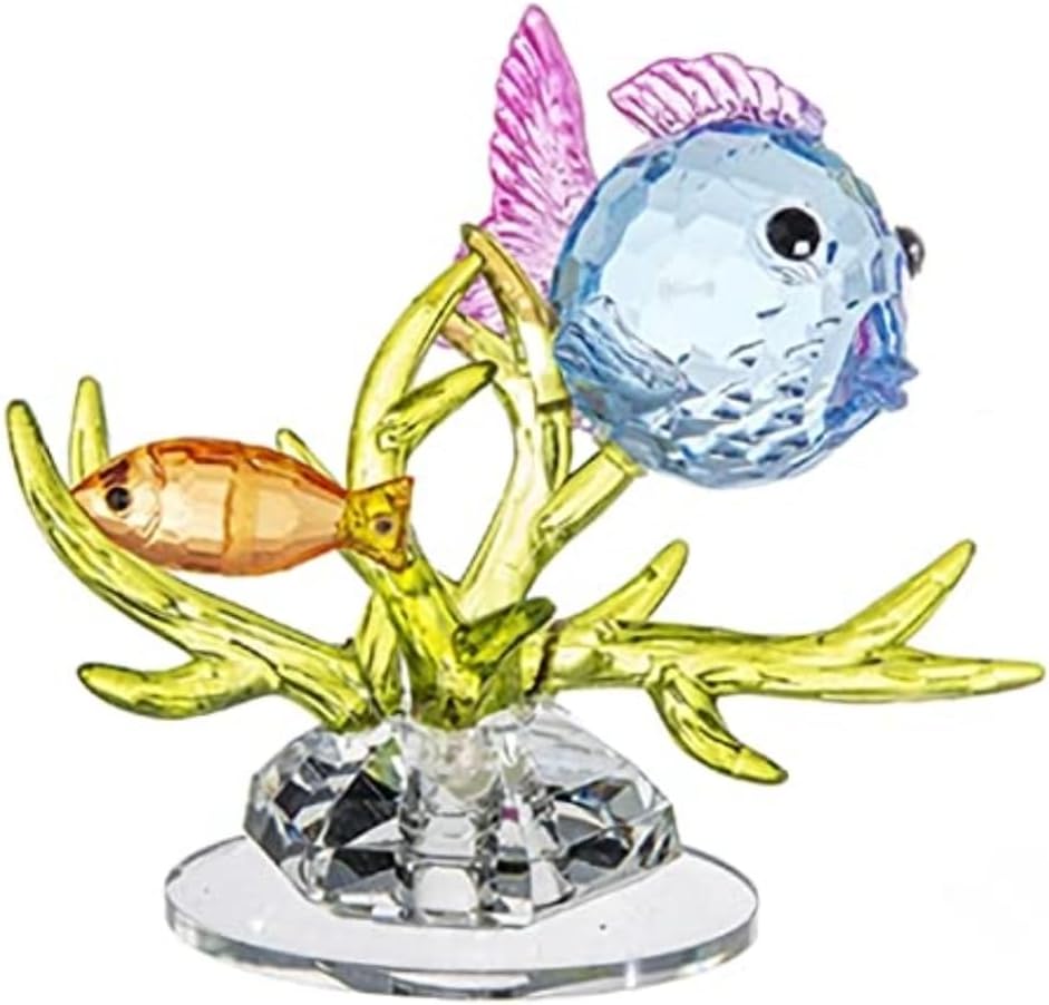 Ganz Crystal Expressions Nautical Coral Fish Figurine (Blue