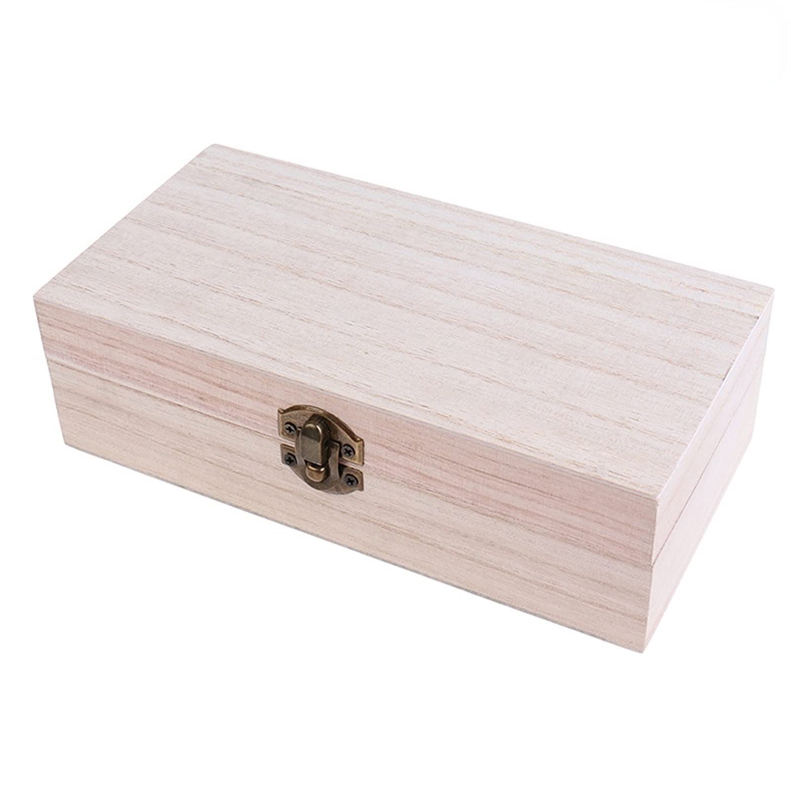 JINGYAN Tea Storage Jars Retro Jewelry Box Desktop Wood Clamshell Storage Hand Decoration Wooden Tea Bag