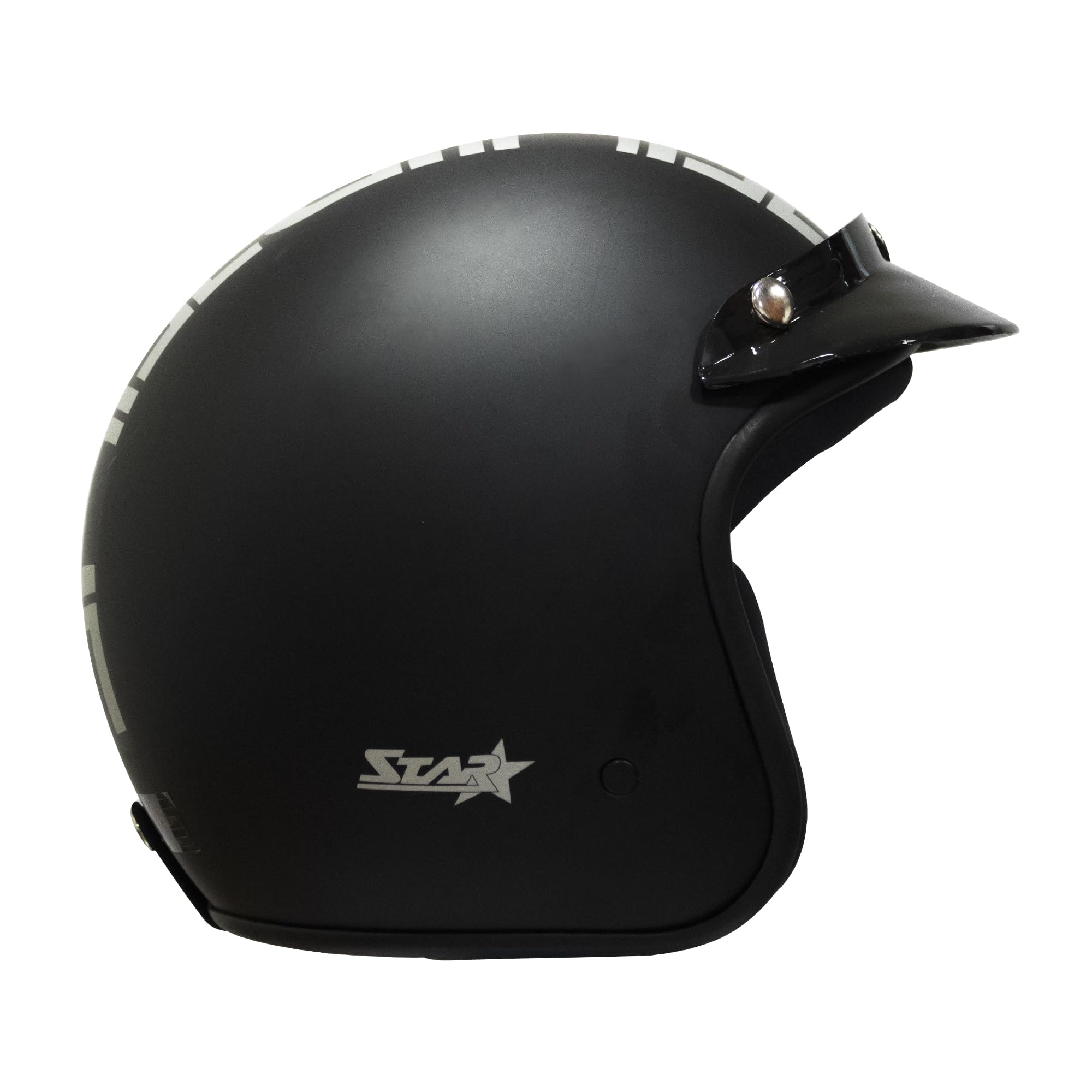Turtle Helmet Star with Peak Open Face Design with Scratch Resistive Hard Shell ABS Plastic Helmet-Parent