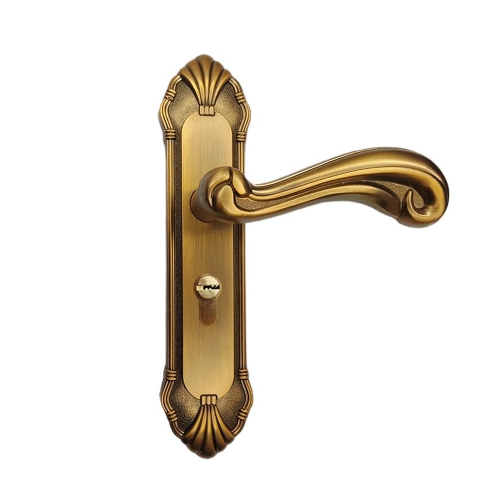 Cerradura de bronce para interior silenciosa y robusta estilo europeo grande 50