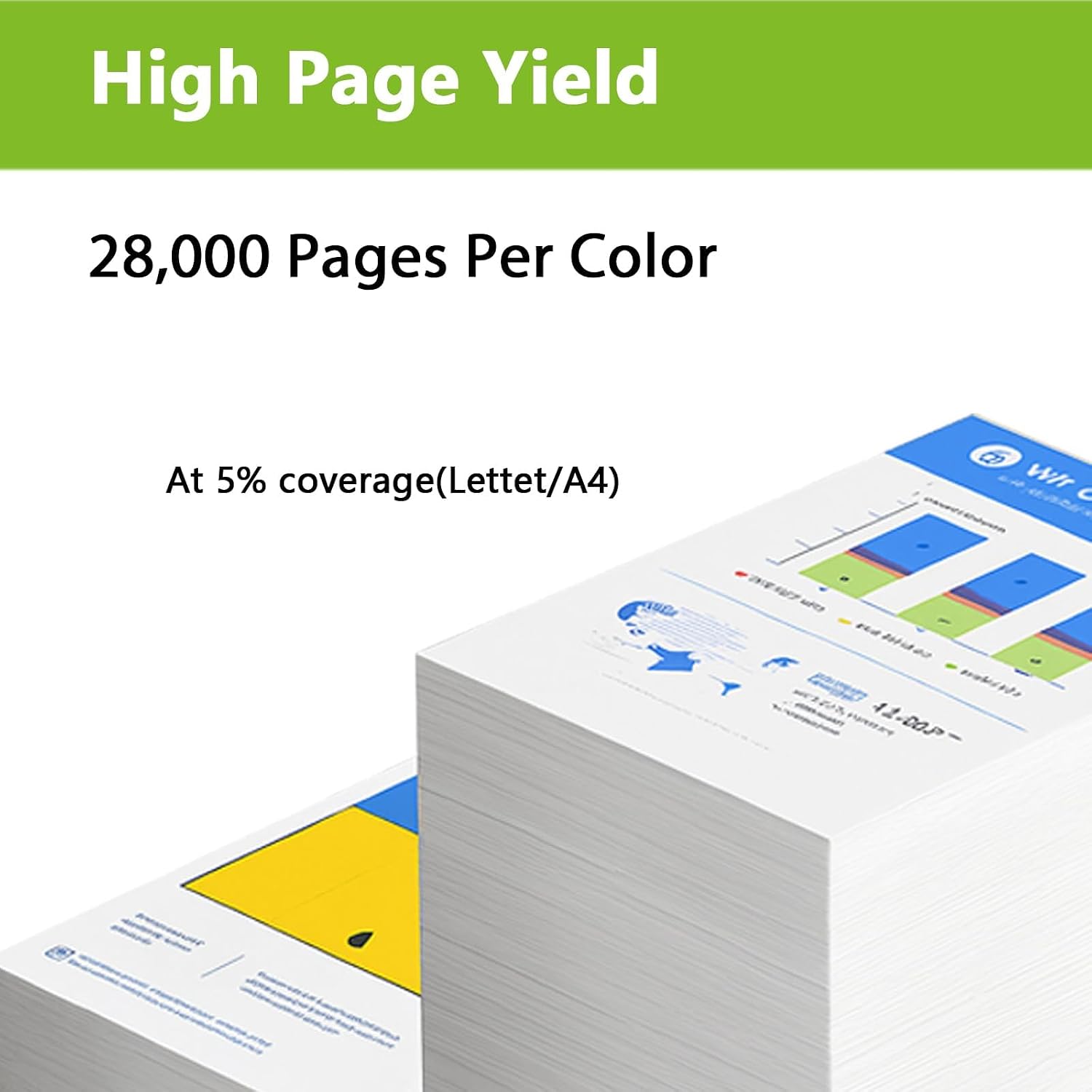 W9210MC Toner Cartridge 1‑Pack Compatible with HP Color Managed MFP E78330dn E78325dn E78323dn Printers – High Yield Replacement W9212MC (Yellow)