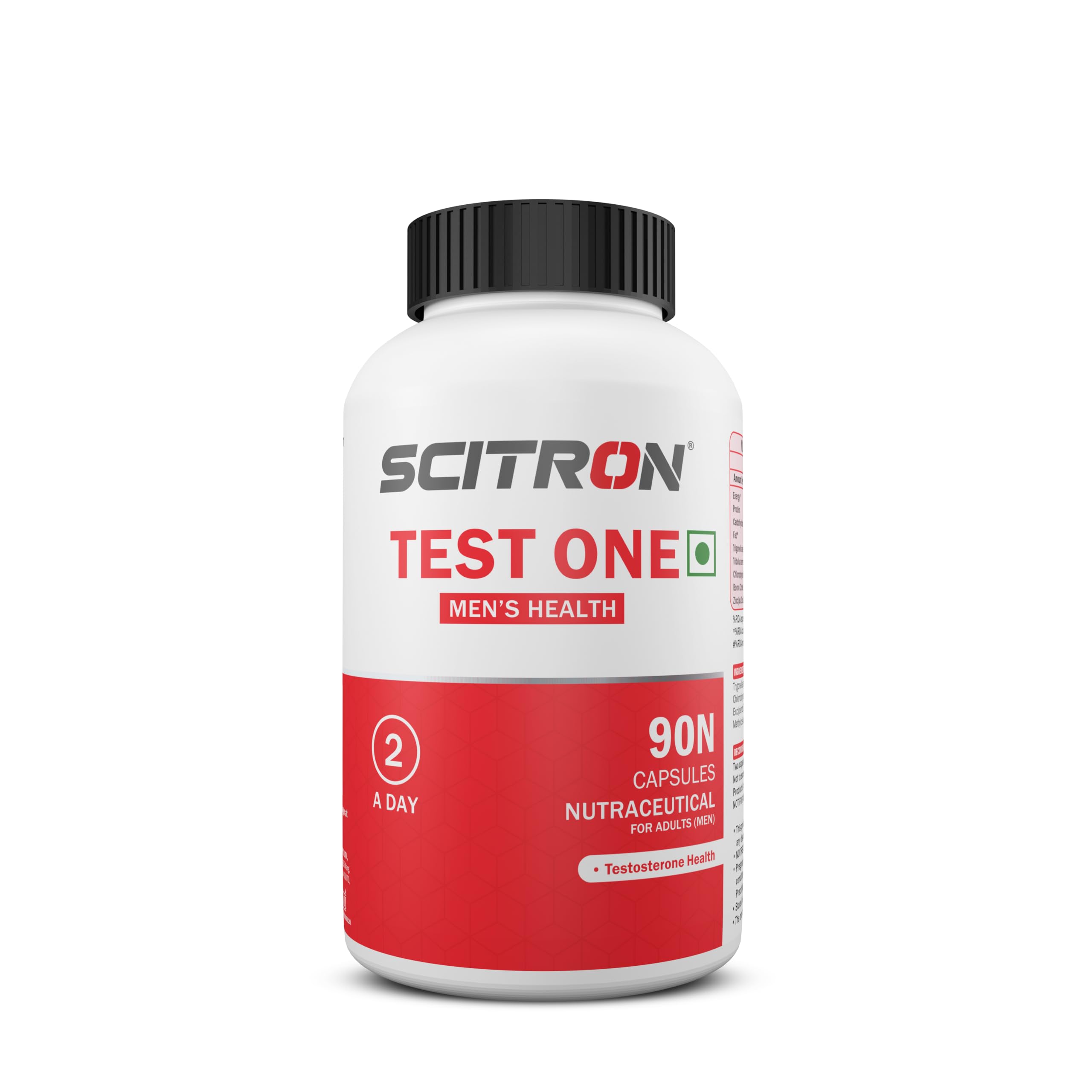 Scitron TEST ONE Testosterone Supplement for Men with Fenugreek, Tribulus Terrestris & Boron Citrate - Enhance Performance, Drive & Natural Testosterone Levels | 90-Capsule (B09LVMV1PB) Amazon Price History, Amazon Price Tracker