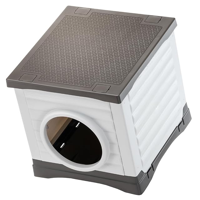 Foto 3 de 4 de Ferplast - Caseta para Perros y Gatos Exterior - Conejera - Plástico Reciclado Resistente