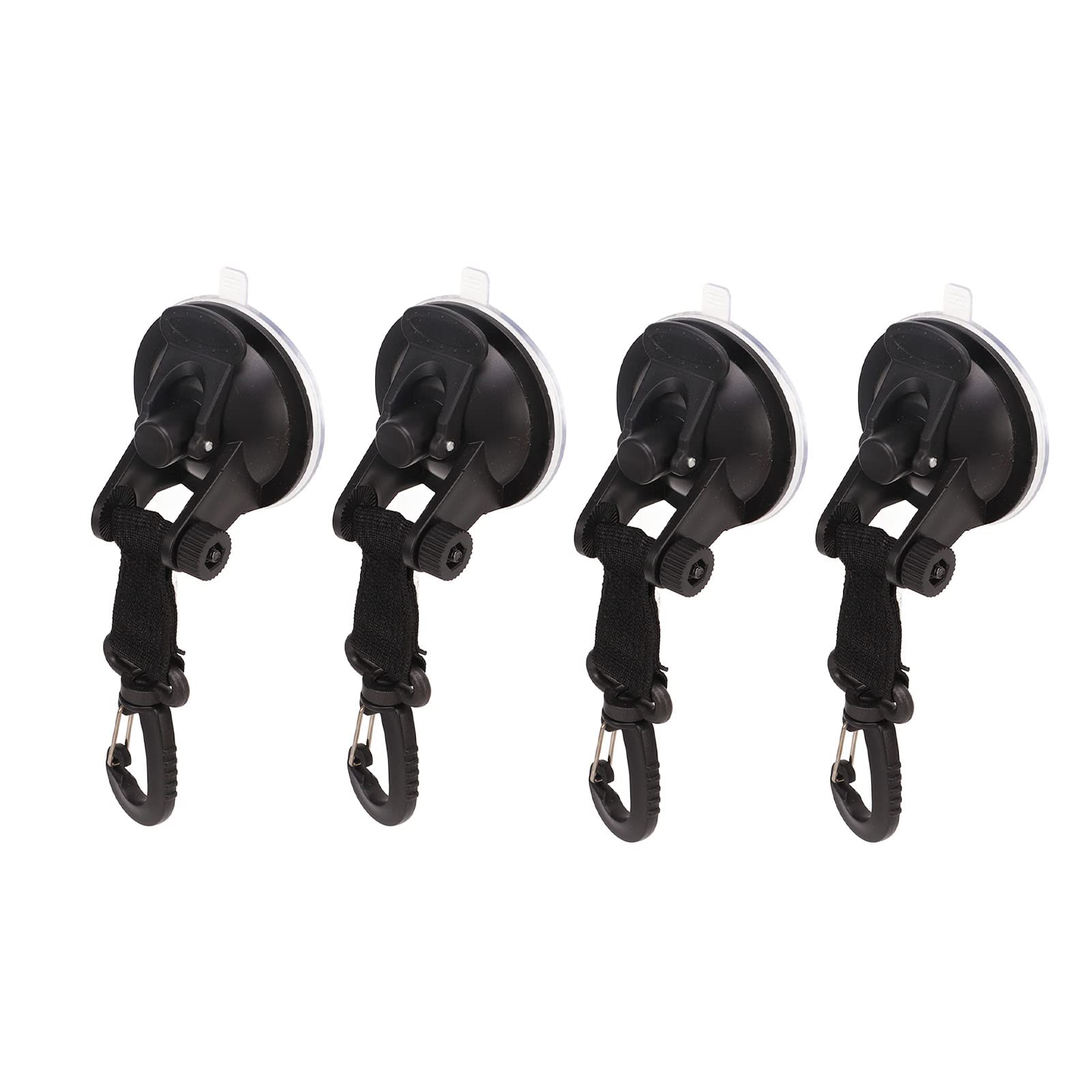 Amazon.co.jp: 4個の高耐久吸盤フック、固定フック付き吸盤