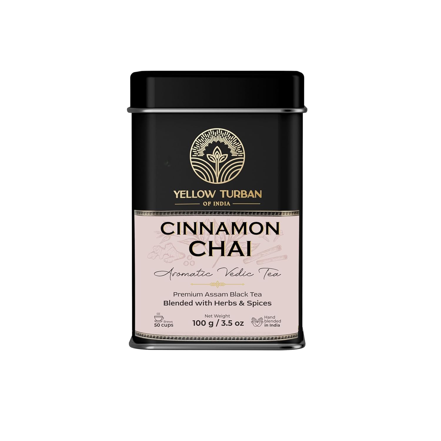 Yellow Turban Cinnamon Chai | 100 g | Enriched with Ceylon Cinnamon | Cardamom | Ginger | Clove | Moringa | All Natural Ingrediants (B0BDBHFLXR) Amazon Price History, Amazon Price Tracker