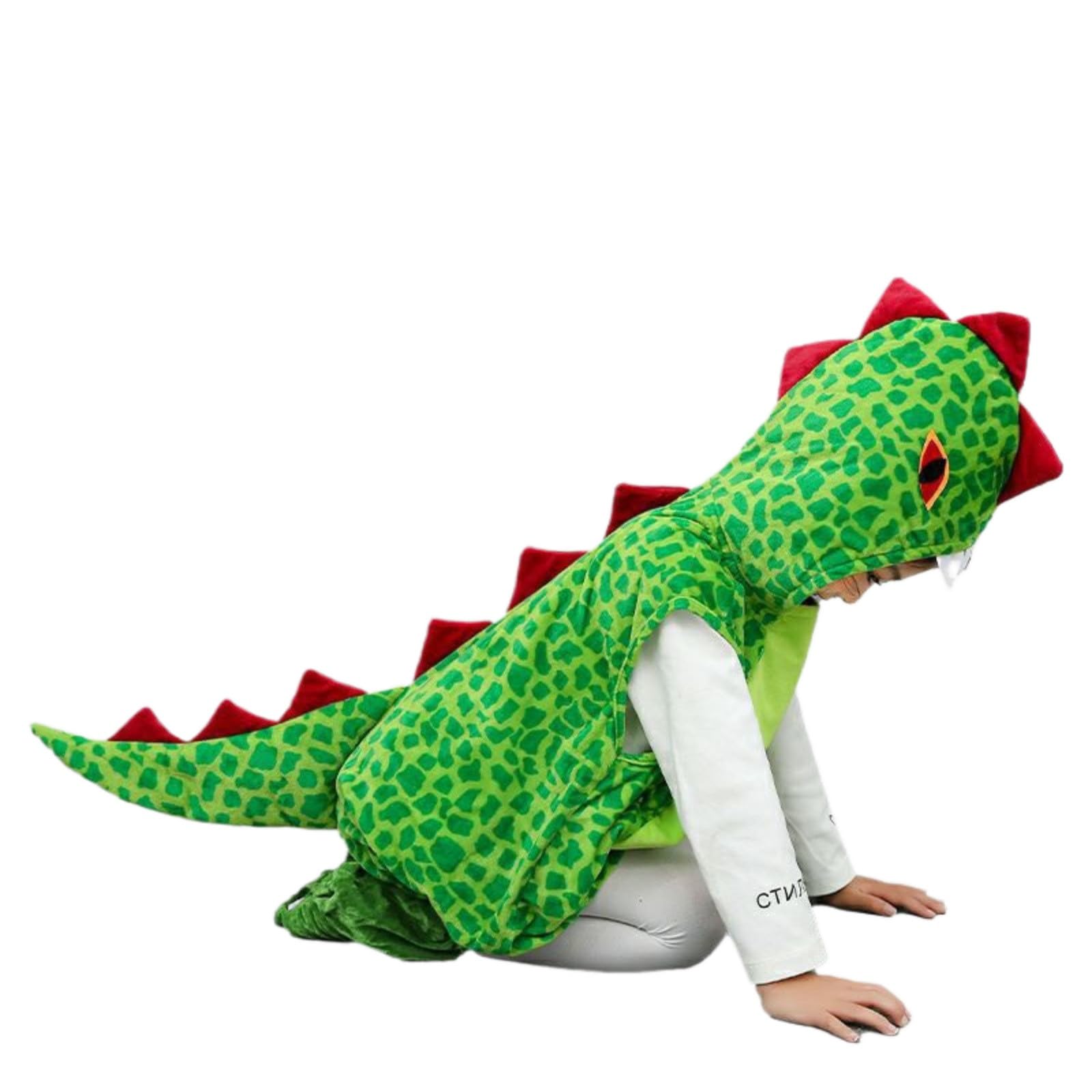 Generisch Kinder Dinosaurier Overall Halloween Cosplay Niedlich Cartoon Party,Weicher Stoff | bequemer Schnitt | ideal für Halloween & Schule | Einheitsgröße