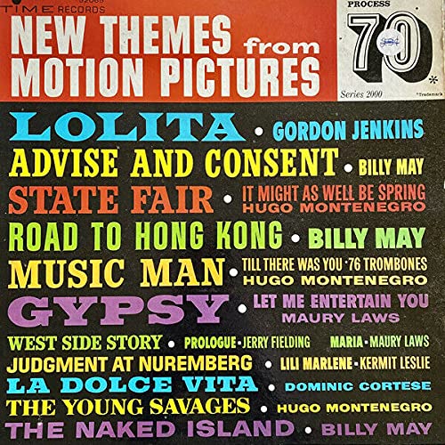 New Themes From Motion Pictures - Vintage Vinyl Jazz LP 1962 Time 2000 52065, NM