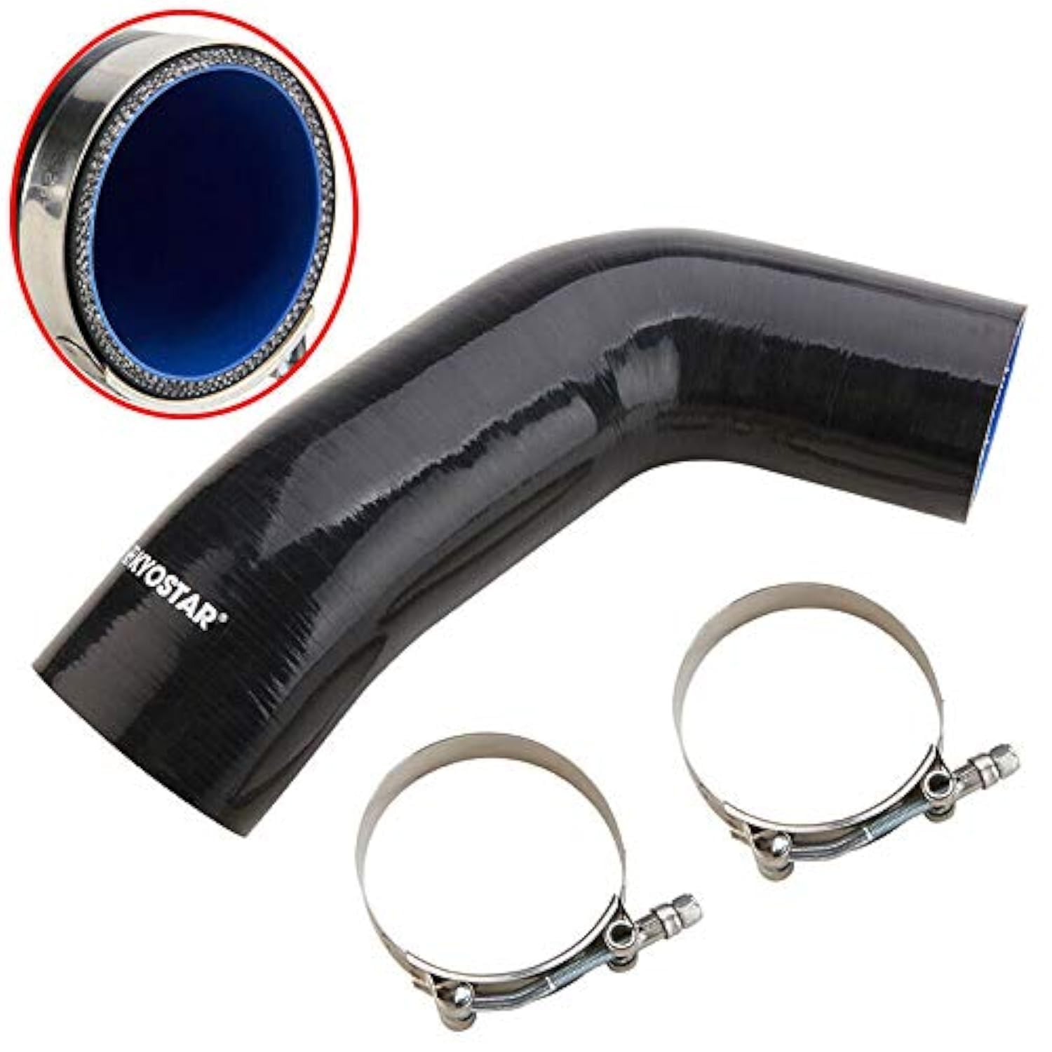 Kyostar Silicone Intake Hose Elbow Pipe Turbo Inlet Pipe for Audi A3 VW MK7 Golf GTI R EA888 1.8T 2.0T
