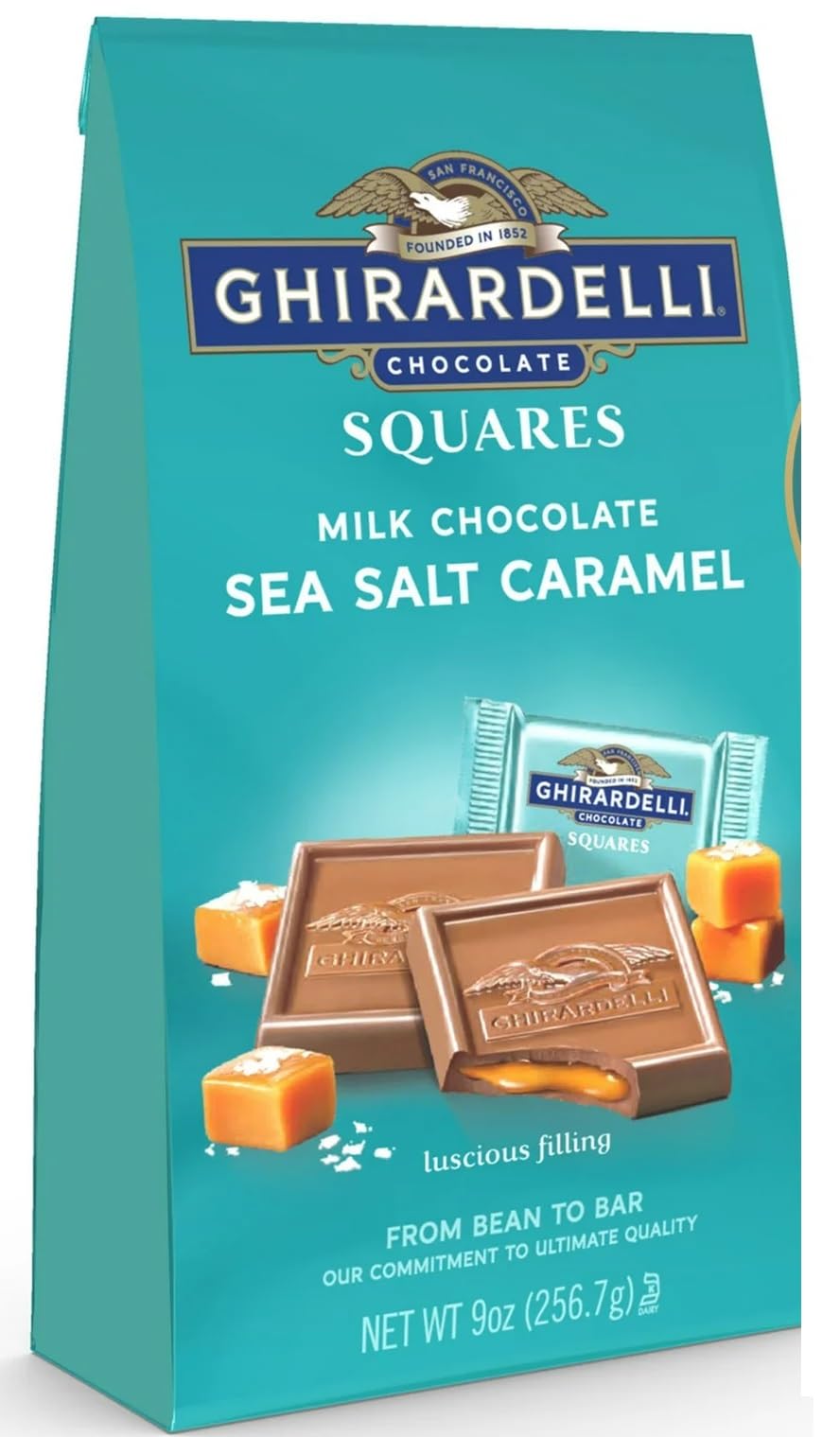 Ghirardelli Squares Creamy Milk Chocolate With Sea Salt Caramel Smooth And Delicious 253.7gm (B0DC4H9WV2) Amazon Price History, Amazon Price Tracker
