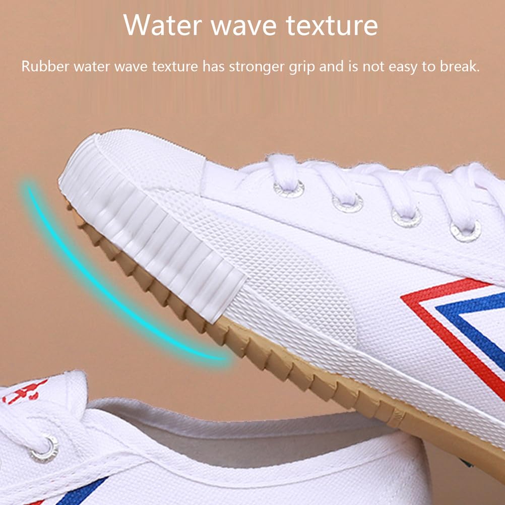 Buty do sztuk walki Unisex Tai-Chi Sneakers Shaolin Monk Buty do sztuk walki Moda Qigong Trainerss,White,40 EU
