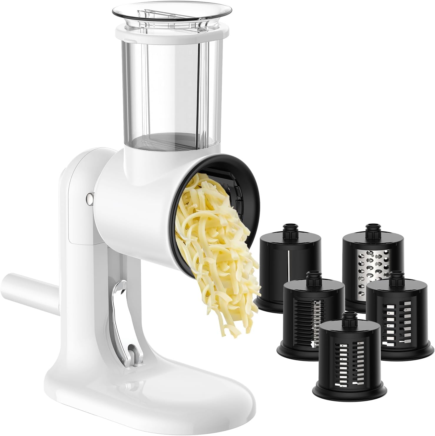 GVODE 5-Blade Cheese Grater with Removable Stainless Steel Blades & Non-Slip Plastic Base – Dishwasher Safe, Anti-Skid Design for Parmesan, Vegetables, Chocolate GVODE 5-Blade Cheese Grater with Removable Stainless Steel Blades & Non-Slip Plastic Base – Dishwasher Safe, Anti-Skid Design for Parmesan, Vegetables, Chocolate