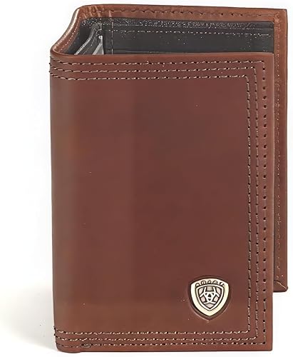 Miniatura 4 de Ariat Rowdy - Cartera de tres pliegues para hombre Marrón