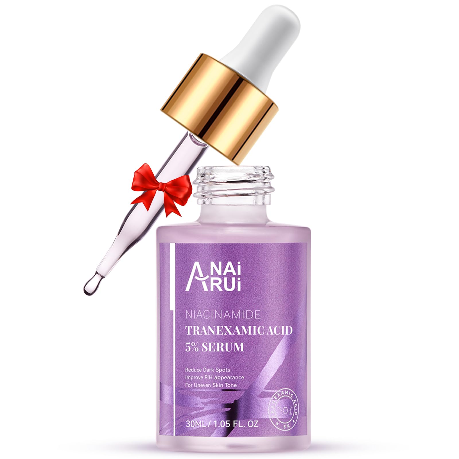 ANAI RUI 5% Tranexamic Acid Serum With Niacinamide, Kojic Acid, Arbutin, Reduce Dark Spot, PIH, for Uneven Skin Tone 1FL.Oz