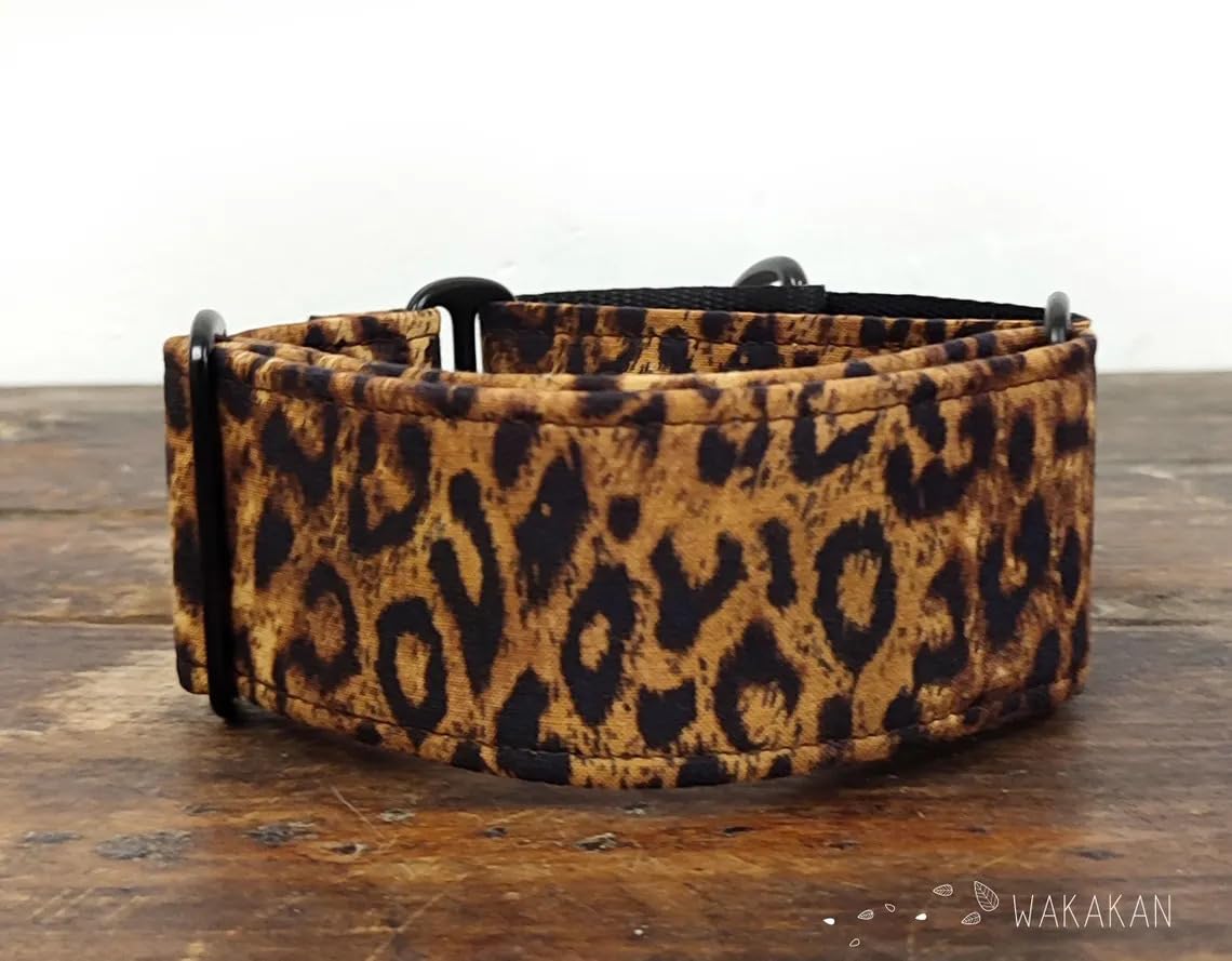 Collar Martingale Para Perro: Leopard, Hecho a Mano en España por Wakakán