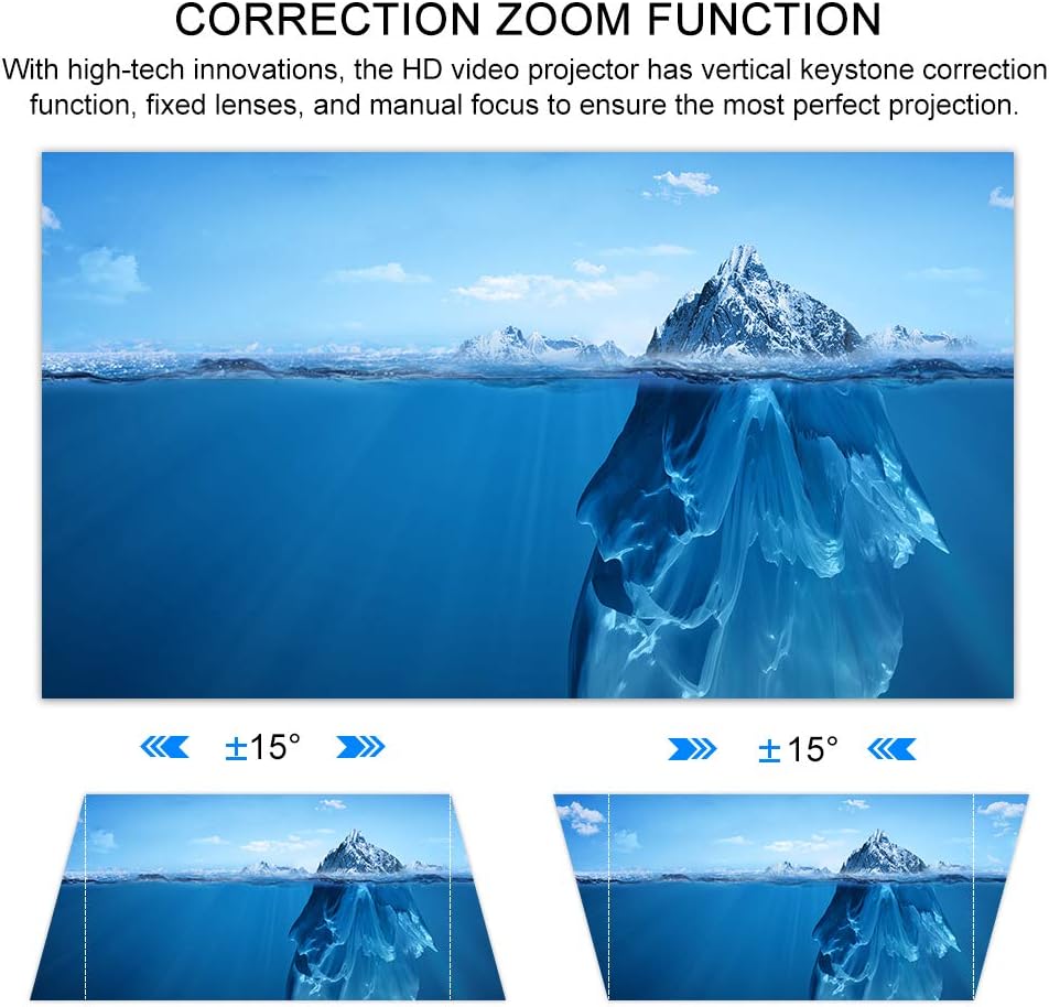 Best Cyber Deals 🔥 Lexsong HD Video Projector Native 1920×1080P and 300 Display LED LCD Portable Theater Projectors 6000 Lumens for Home Outdoor Company Compatible with TV Stick, Phone, PS4, HDMI, VGA, TF and USB