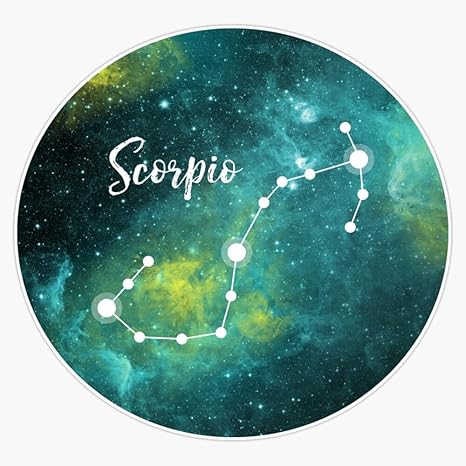 Scorpio Zodiac Sign October 23 - November 21 Sticker Bumper Sticker Vinyl Decal 5