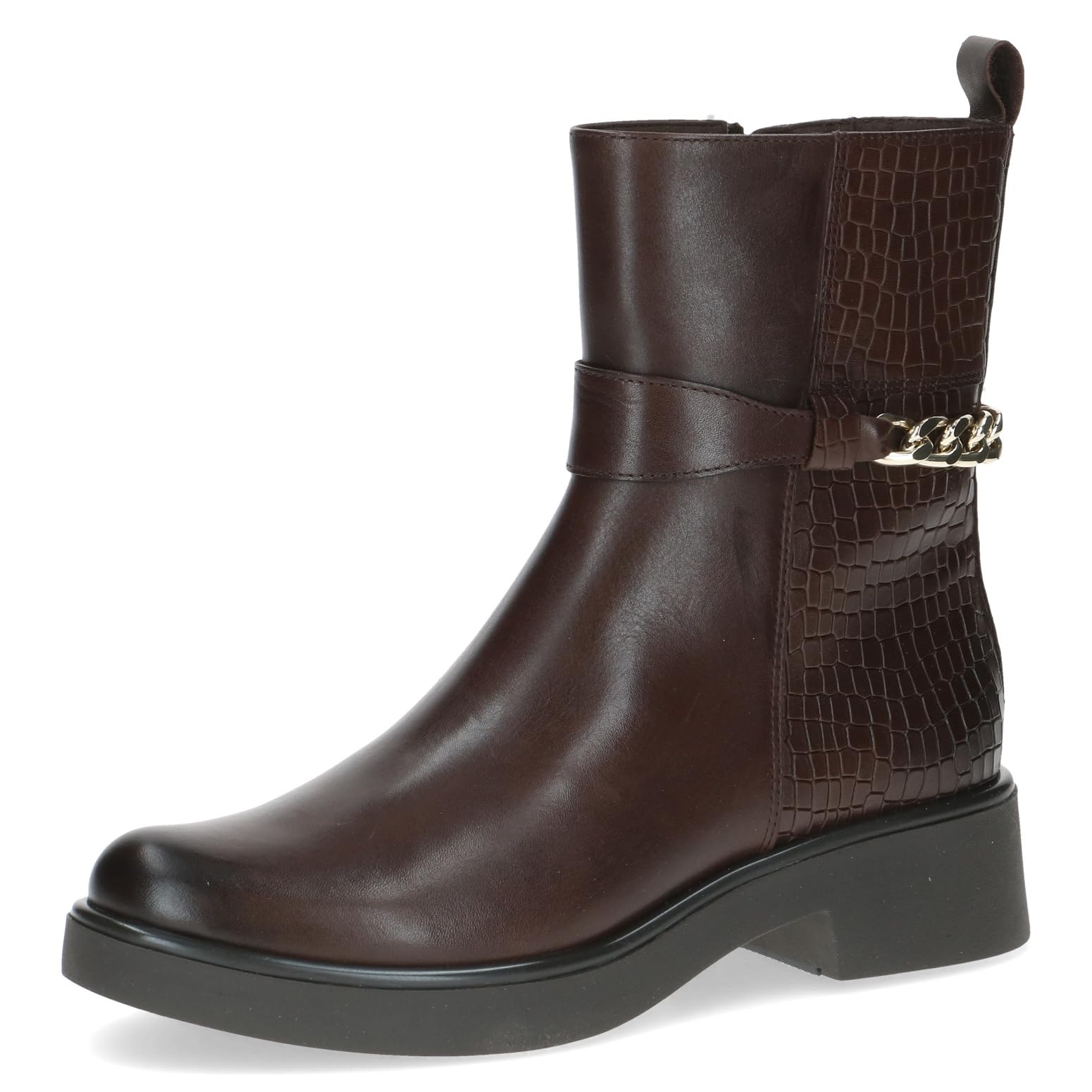 CAPRICE Damen Stiefeletten aus Leder mit Blockabsatz
