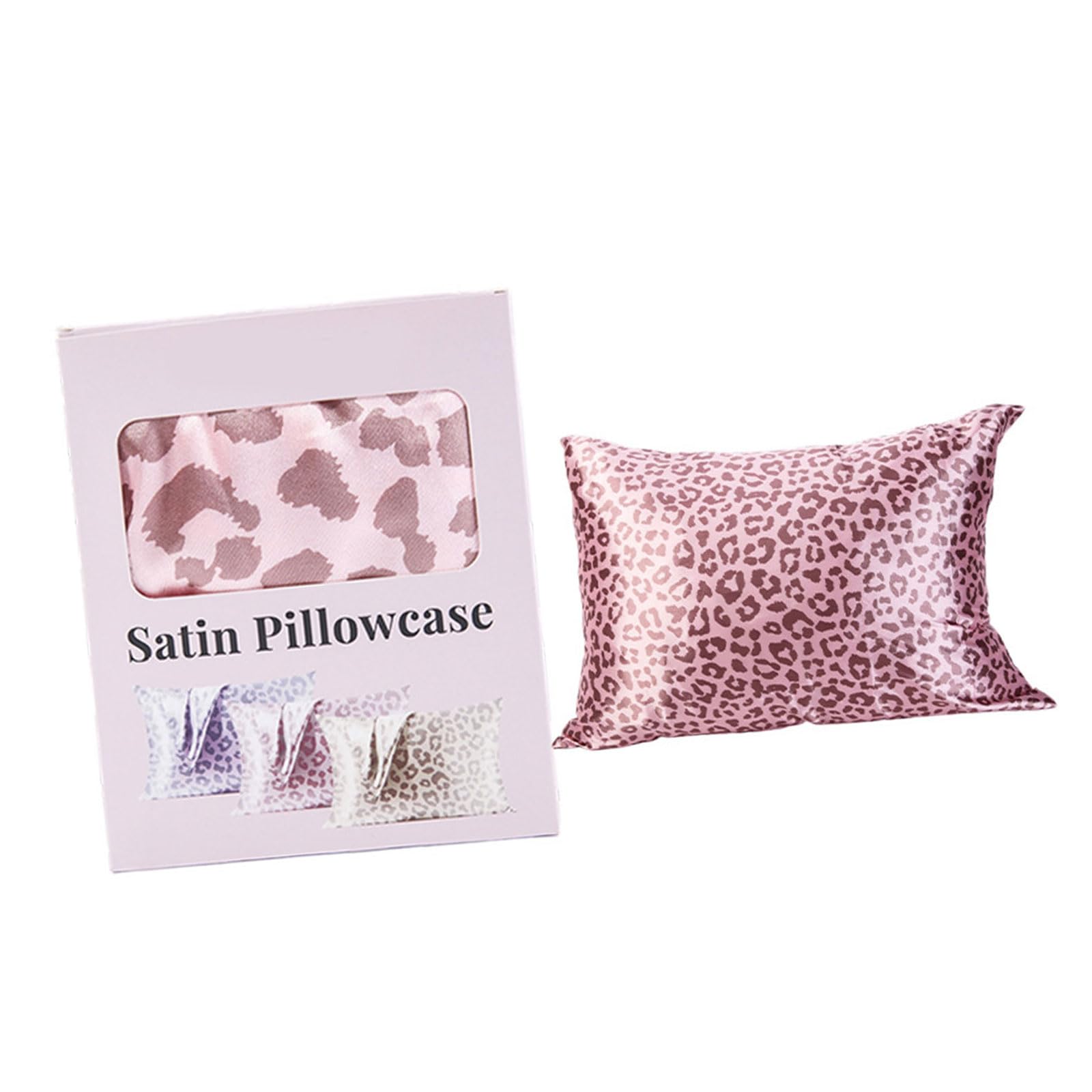 our fave Leopards Design Satins Pillowcase with Zippers Machine Washable Wrinkled Resistant Pillow Case for Home Bedroom Use Satins Pillowcase