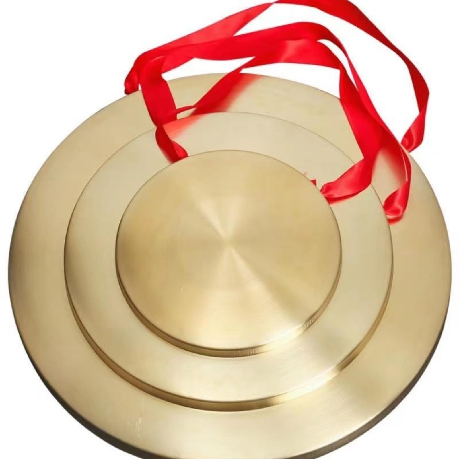 Gong a mano Cymbal con battitore, in ottone con battitore, strumento a percussione, gong cinese (28 cm)