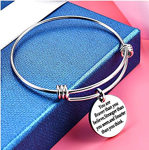 Yellow Chimes Women Bracelets | Fashion Silver Toned Bracelets For Women | Inspirational Message Engraved Bracelet For Woman | Birthday Gift for Girls & Women Anniversary Gift for Wife 1