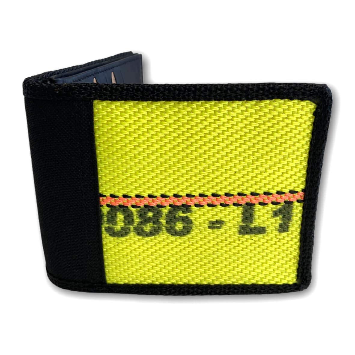 Feuerwehr Geldbörse Portemonnaie 125 x 95 x 20 mm Original gebrauchter Feuerwehrschlauch