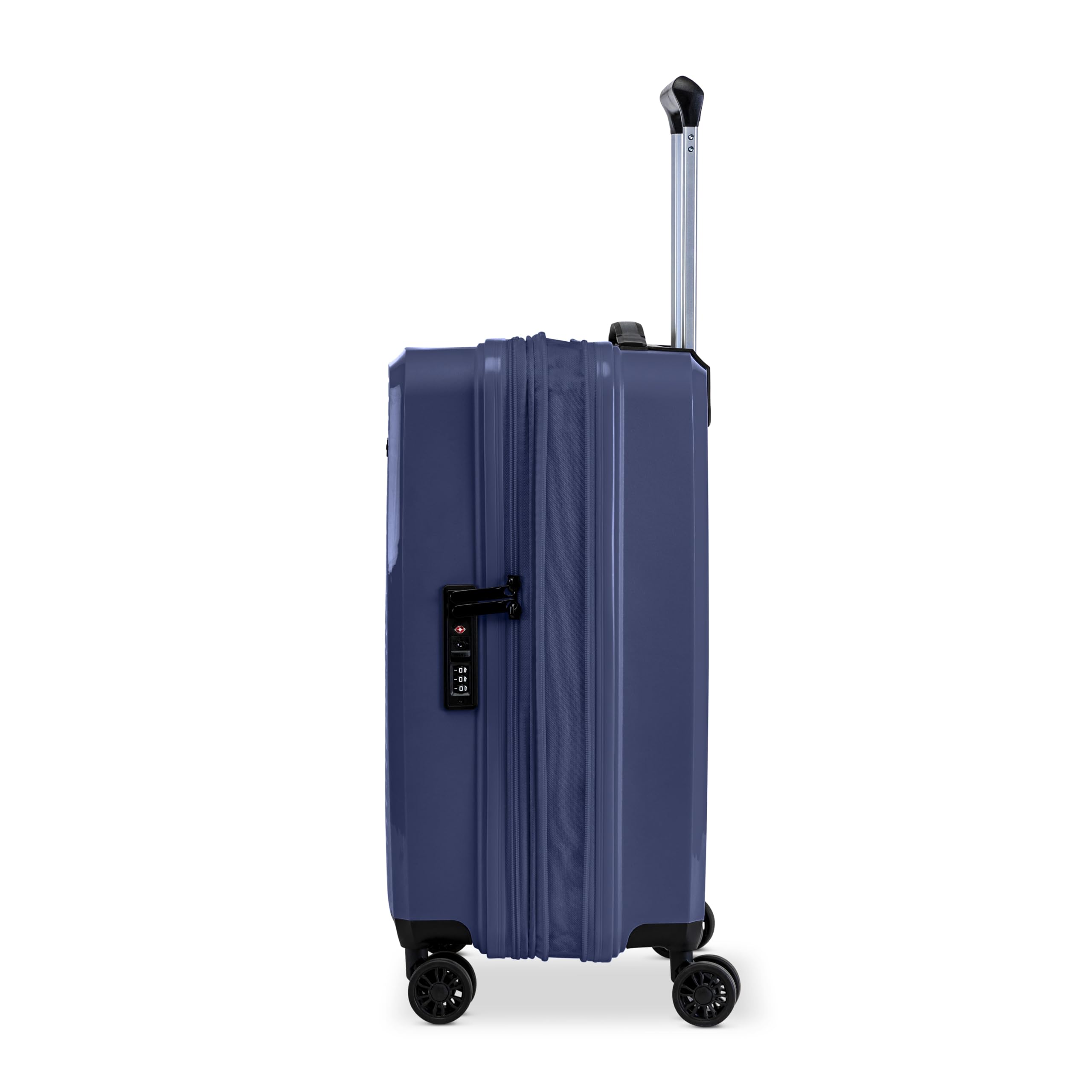 Bagaglio a mano Roncato Ciak Passenger Trolley S 4 Ruote rigido ultraleggero con zip espandibile, misura cabina Night Blue
