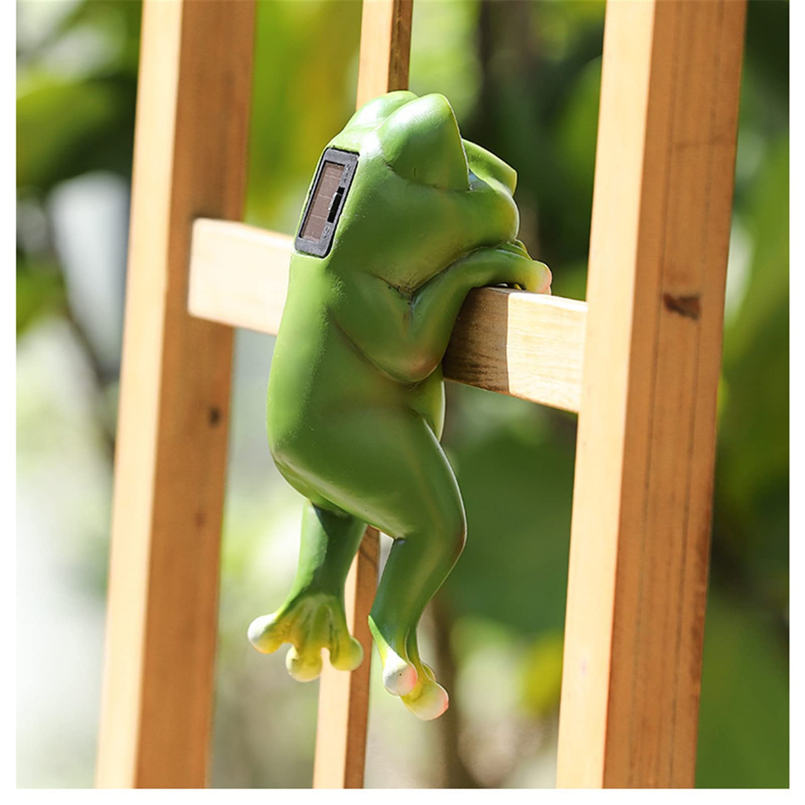 Statua Rana Con Lanterna Solare Per Giardino: Luce LED Colorata, Impermeabile, Regalo Per Mamma