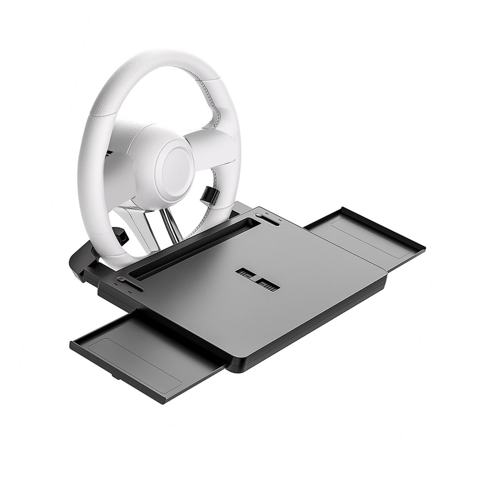 Tavolo pieghevole per auto, strumento di installazione rapida, meno regolabile, angolato, per lavoro, pasti, laptop, libri, viaggi, consolle, scrivania portatile per auto