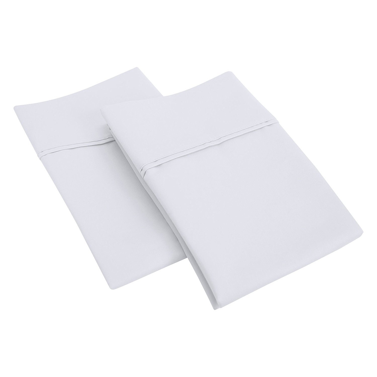 SGI bedding 800 TC Egyptian Cotton Pillow Case - Queen Size Pillowcases - 800 Count Pillow Cover for Queen Size Bed - Soft and Durable Queen Size Cotton Cases in 800 TC Set of 2 White