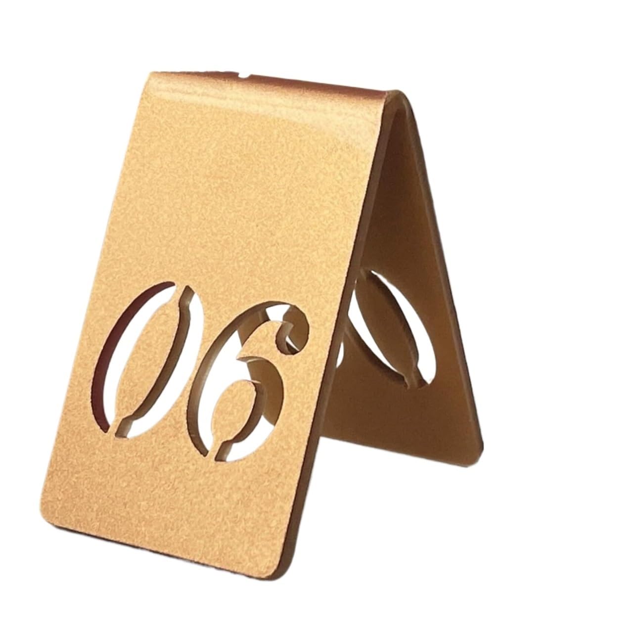 Soporte para números de mesa en forma de V, estilo tienda de campaña acrílica de doble cara, perfecto para bodas, restaurantes, cafeterías, múltiples (41-45, 4 x 6,5 cm)