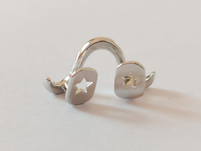Silver Grillz Twisted Wave Smooth Single Grillz miniatura 7