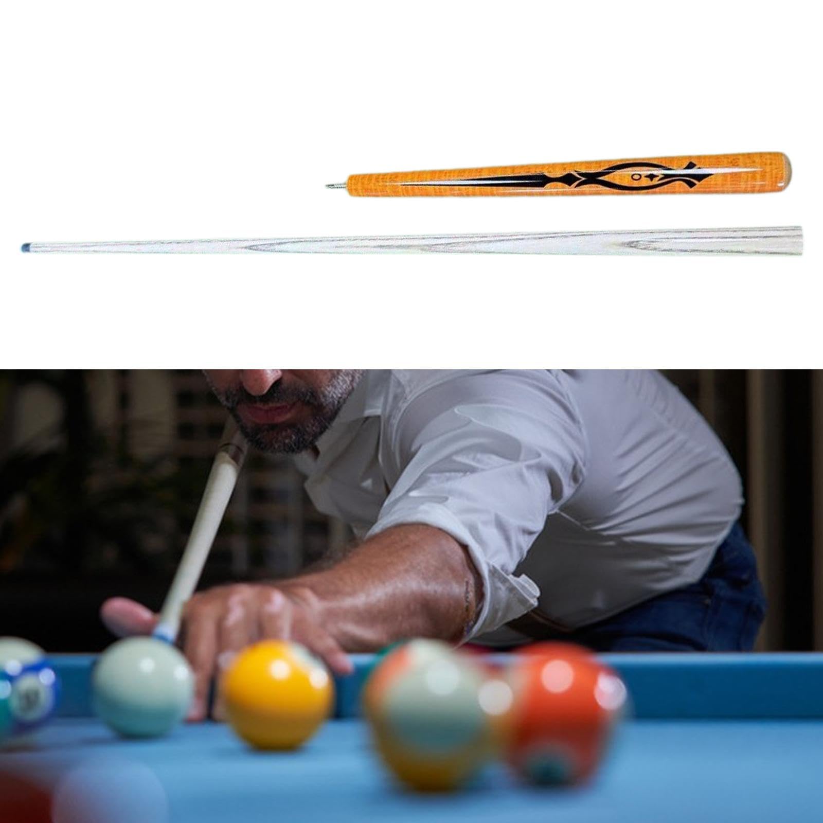 kowaku Billiard Pool Cue Stick, Wooden Billiard Cue, Lightweight Portable 42
