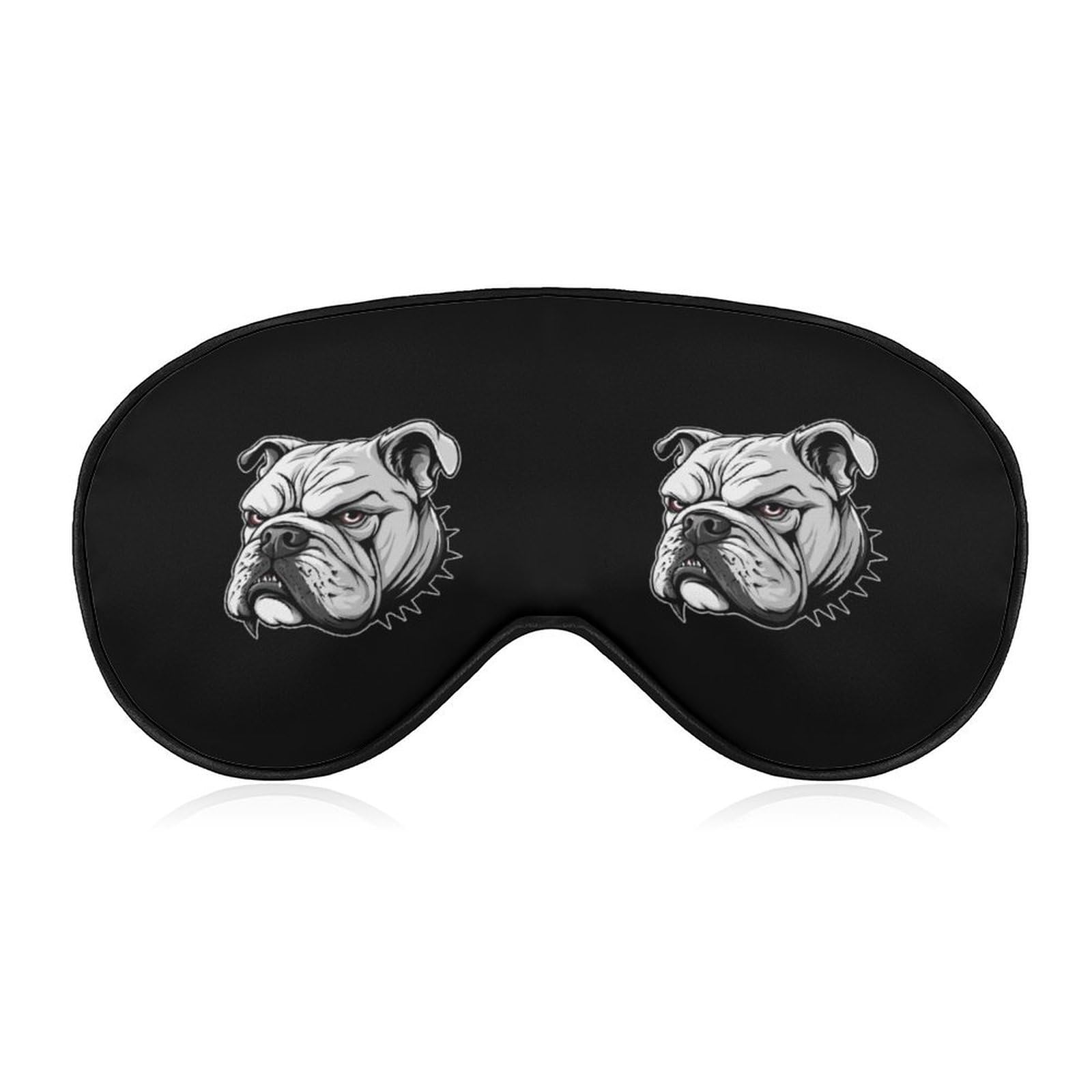 France Bull Dog Sleep Mask Eye Shade Cover Adjustable Strap for Travel Lunch Break Women Men