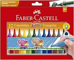 Canetinha Hidrográfica, Faber-Castell, Jumbo, 15.0212J, 12 Cores