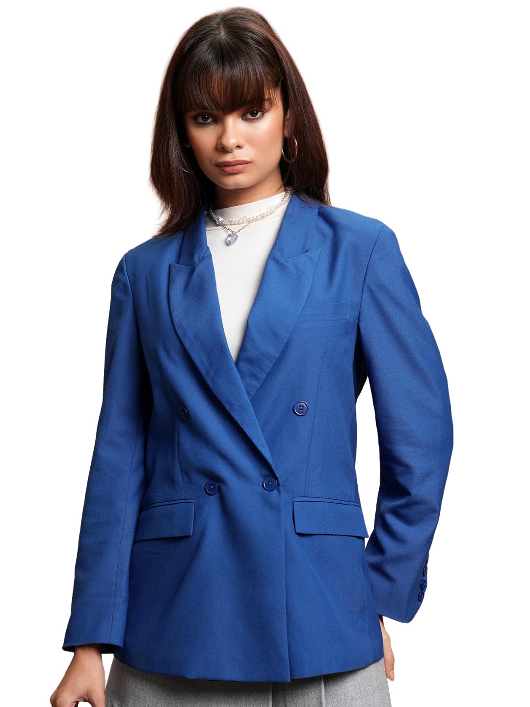 Chic by Tokyo TALKIES Single-Breasted Oversize Longline Casual Blazer-picture-10