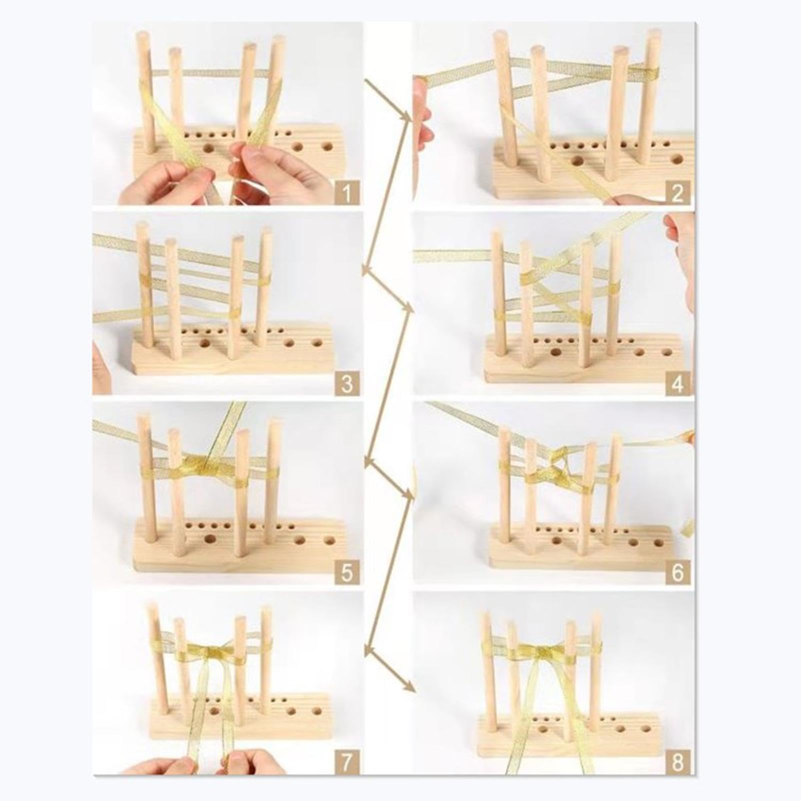 Creatore di fiocchi a base porosa, strumento per realizzare fiocchi in legno duro, per realizzare fiocchi, decorazioni per feste, corpetti, ghirlande di festa, vari lavori artigianali
