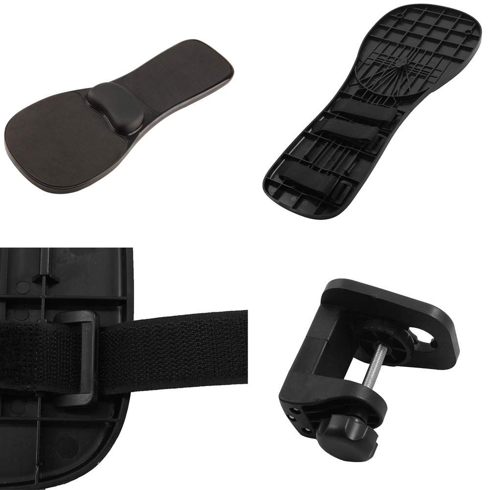 Tappetino per mouse con poggiapolsi per computer, supporto ergonomico per la spalla e la mano, per casa e ufficio, estensore durevole per bracciolo, sedia da scrivania