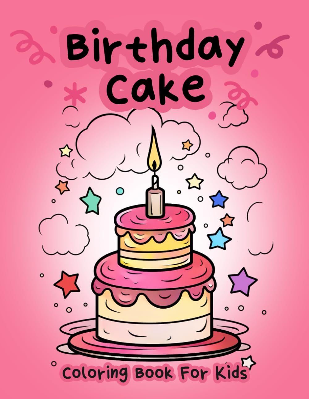 Birthday Cake Coloring BooK For Kids