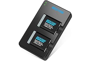 BESTON NB-13L Rechargeable Battery and Charger for Canon PowerShot Camera