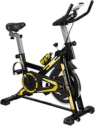 Bicicleta Ergométrica para Spinning, Roda de Inércia 13kg, Capacidade 120kg, 8 Níveis de Resistência
